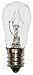 LUMAPRO 4RZU5 Mini Incandescent Bulb, S6, Candelabra Screw, E12, 6W, 120V, 41 LUMENS