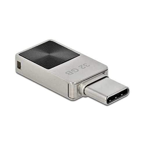 Delock 54083 Mini USB 3.2 Gen 1 USB-C™ Speicherstick 32 GB - Metallgehäuse, silber