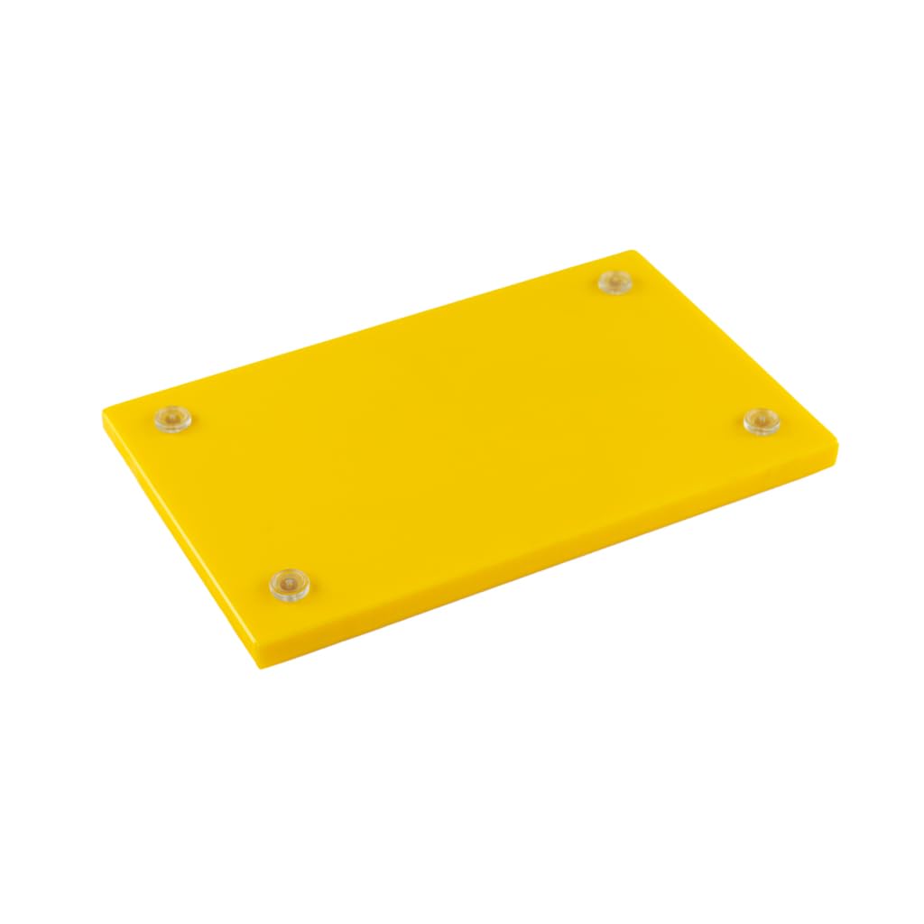 TOPATUPA Tabla Corte Polietileno 50x30x2cm Antideslizante (Amarillo)