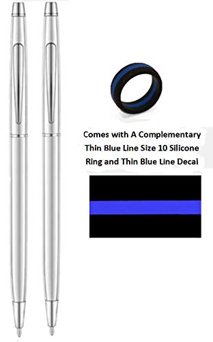 All Chrome Police Uniform Pens