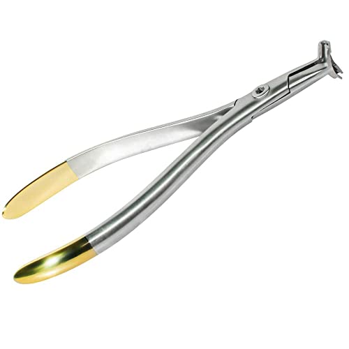 Muskalmed Dental Distal End Bending Plier Orthodontic Niti Bender Forceps, Orthodontic Arch Wire Cinch Back Plier Hammerhead With Serrated For Dentist, Dental Students #TOP6