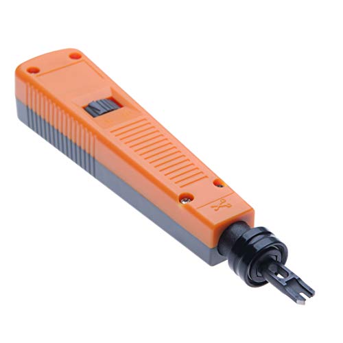 Herramienta ponchadora Krone Insertadora por Keple Impact Crimpadora con 110/88 Cuchilla para de Alambre Conectores IDC, 8P8C Keystone Paneles de conexión, 110 terminales, Cat 5/6/6a, RJ11, RJ44