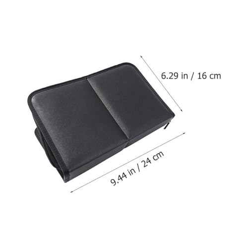 Bolsa organizadora para brochas de maquillaje resistente con compartimentos multifuncionales 7