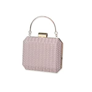 Damen Abendtasche Funkelnd Handtasche Glänzend Umhängetasche Glitzer Henkeltasche Hochzeit Brautbörse Elegant Schultertasche Cocktail Party Abschlussball Tasche für Frauen Roségold