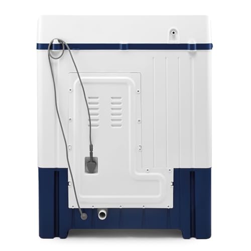 Image of Voltas Beko, A Tata Product 8 Kg 5 Star Semi-automatic Top Load Washing Machine with Double Waterfall Technology (WTT80UHA /OK5I0I0W01, Blue, 5 Knob Control Method)