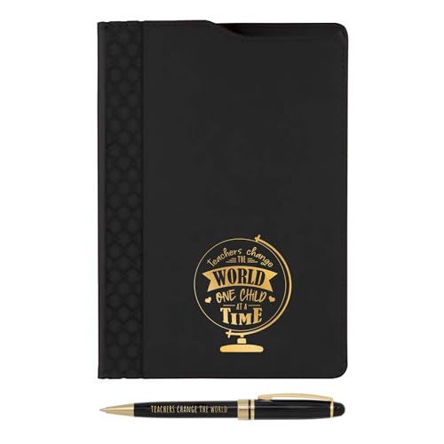 Ensemble de stylos et portefeuille de luxe avec feuille d'or pour enseignant moderne