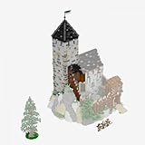 BlueBrixx Pro 108713 – Burg Blaustein: Bergfried-Erweiterung, 1778 Klemmbausteine, Burg Blaustein Set Geschenk für Architektur und Mittelalter Fans, Standardsteine