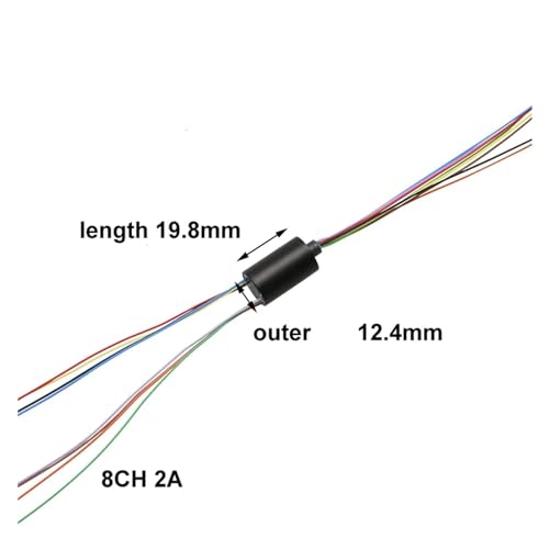 Bague collectrice 12.4mm connecteur rotatif de haute précision
