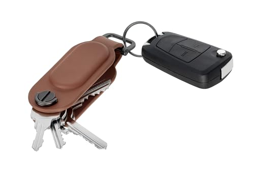 Localisation Apple Find My : Organisateur de clés intelligent marron extensible
