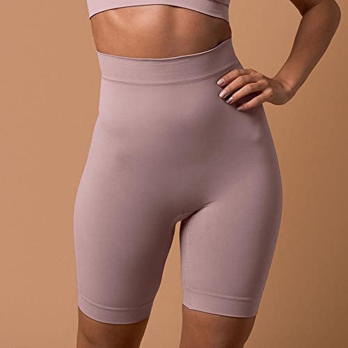 Bermuda Micr Compressao Sem Costura, She, Feminino, Rosa Queimado, GG