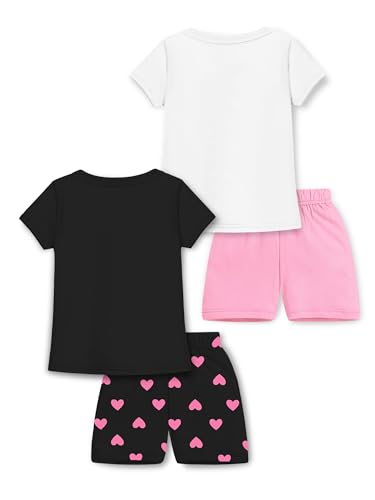 Image of Trampoline Girls Printed T-shirt with Short set Pack of 2