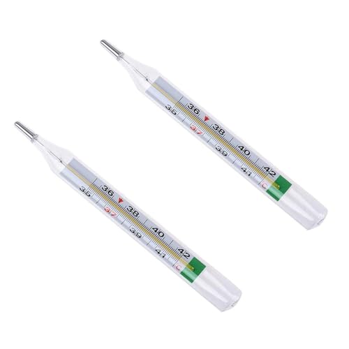 2 Stück hermometer Fieber Temperaturmessgerät Digital Quecksilber Thermometer, ohne Quecksilber, Leicht Lesen und Verwenden für Erwachsene, Kinder 2 Stück hermometer Fieber Temperaturmessgerät Digital Quecksilber Thermometer, ohne Quecksilber, Leicht Lesen und Verwenden für Erwachsene, Kinder