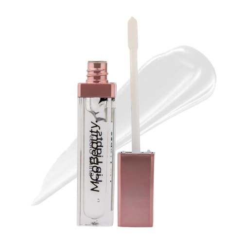 MCoBeauty - Lip Lights Shine Gloss - Clear Lip Gloss - High Shine Glass-Like Finish with Built-In LED Light & Mirror - Moisturising Lightweight - Face Makeup