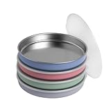Elk and Friends 7.8” Stainless Steel Non Divided Plates with...