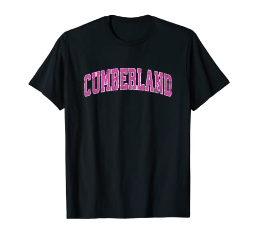 Cumberland Maryland MD Diseño deportivo vintage Diseño rosa Camiseta