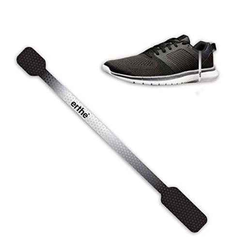 Earthling 3.0 Erthe Grounding Shoes Strap for Earthing - Earthing Products for Shoes - Electrically Conductive Strap - Anti-Static Grounded Strap - EMF Protection - Black Strap - Two Pack