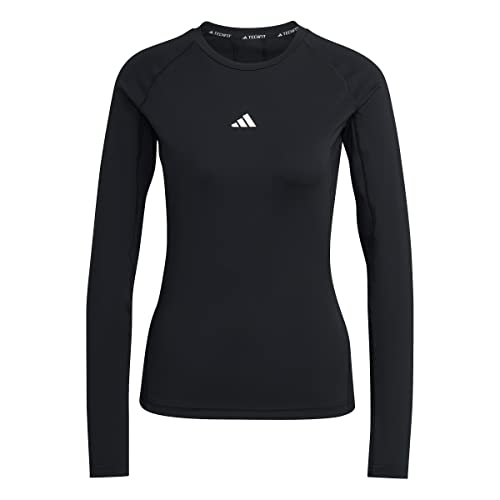 adidas TF Train L T-Shirt à Manches Longues, Noir/Blanc, m Femme