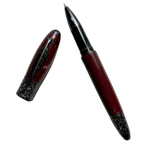 Stylo plume en métal anti rature à pointe fine minimaliste pour écriture fluide