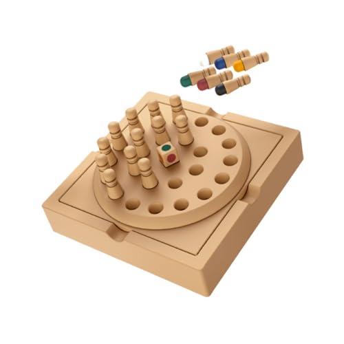 misppro Solitär-Spiel, einzelnes Schachspielzeug, Gehirn-Teaser-Puzzle, Strategie, Gedächtnis, Schach, Peg, Solitär-Puzzle, Spielzeug für Erwachsene, Kinder, Familie