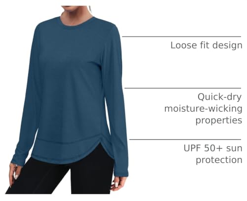 Image of XIEERDUO Women's Workout Tops Long Sleeve Shirts Sun Protection UPF 50+ Quick Dry Shirts for Hiking Running S-3XL