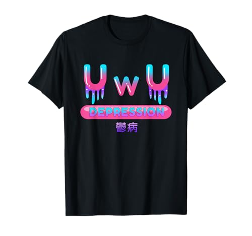 UWu Pastel Goth Japanese Harajuku Indie Aesthetic Sad T-Shirt