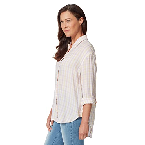 Image of Gloria Vanderbilt Women's Amanda Oversized Button Down Shirt with Roll-tab Sleeves