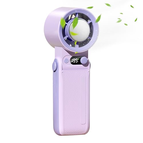 Ventilador portátil: ventilador portátil recargable de 6000 mAh | Ventilador portátil plegable ligero a 199 velocidades para automóviles, oficina, campamento, dormitorio, viaje, al aire libre,