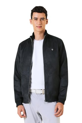 Image of Allen Solly Men's Polyester Modern Stand Up Collar Casual Jacket, Standard Length