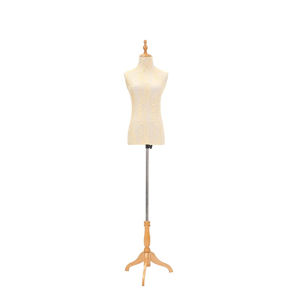 Corpo del torso del manichino, modello femminile effetto abbigliamento display bambola a mezza lunghezza abito da sposa porta oggetti di scena treppiede stabile l'altezza del supporto può essere regol