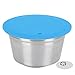 Produktbild Kaffeekapsel Edelstahl Wiederverwendbarer nachfüllbarer Filterbecher Passend für Dolce Gusto Kaffeemaschine(Blau)