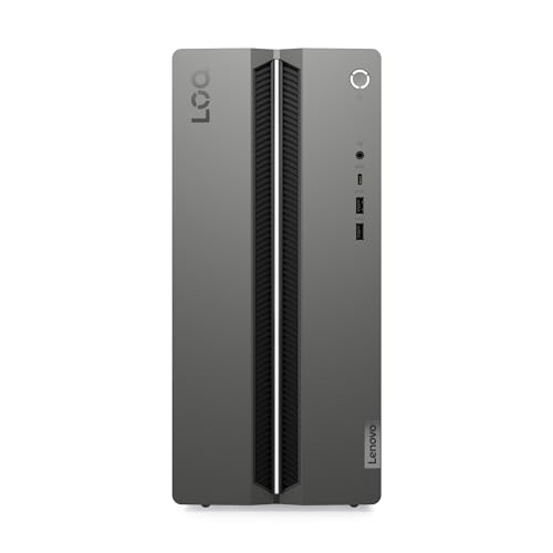 Lenovo LOQ Tower Gaming Desktop-PC | NVIDIA GeForce RTX 4060 | Intel Core i5-14400F | 16GB RAM | 1TB SSD | Windows 11 | Luna Grau - Raven Schwarz Gehäuse | 17L | 3 Monate GamePass