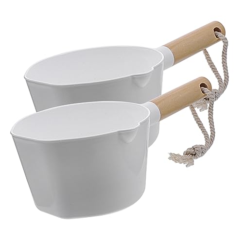Cabilock Accessoires Pour La Maison 2 Pièces Louche À Eau En Bois Pour Ustensiles De Cuisine Chinois Et Jeu
