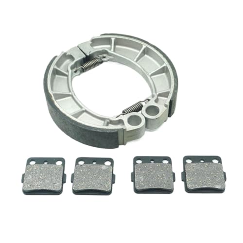 Juego de zapatas y pastillas de freno delantero y trasero compatibles con ATV TRX420FE Rancher ES y TRX420FM 4X4 modelos 2007-2019(Front and Rear)