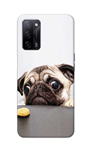 Image of PRINTFIDAA� Printed Hard Back Cover Case for Oppo A55 5G | Oppo A53s 5G | Oppo A54s Back Cover (Pug Dog) -2808