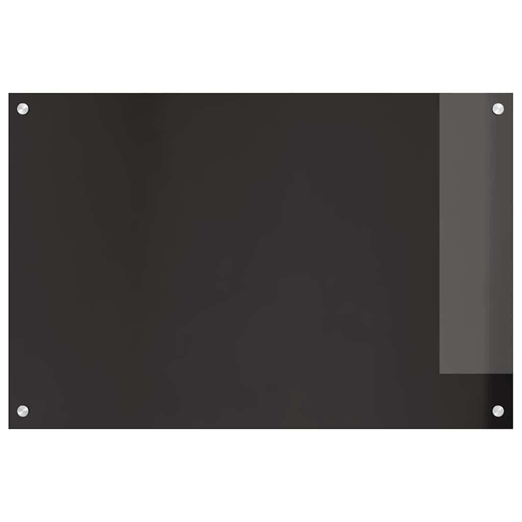 Salpicadero de Cocina 2 pcs Negro 90 x 60 cm Vidrio Templado Protector contra Salpicaduras Protección Herramientas Accesorios Ideal para la protección de Las Paredes de la Cocina