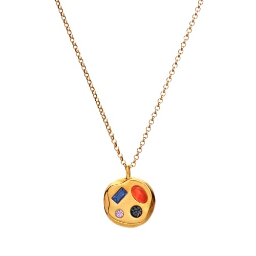 Birthdate 14k Gold Necklace for Women, The September Twenty-Sixth Pendant - 16-20in Adjustable 14 Karat Gold Chain with Lobster Clasp - Cadenas de Oro 14k Puro Para Mujer, Ladies Jewelry Birthstone