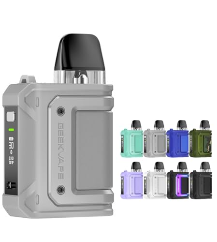 M[NxCv Aegis Hero Q Pod X^[^[Lbg 1300mAh (Max 30W) 2ml C[WX q[[ L[ |bh dq^oR Vape xCv (Gray)