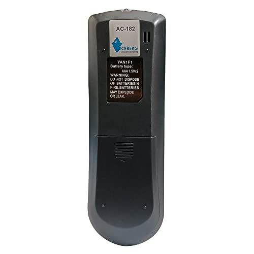 Image of 7SEVEN YAN1F1 YAN1F1F Model Compatible with Remote Control for Voltas AC, Match Exactly with Original Remote of Air Conditioner and use New AAA Alkaline Batteries