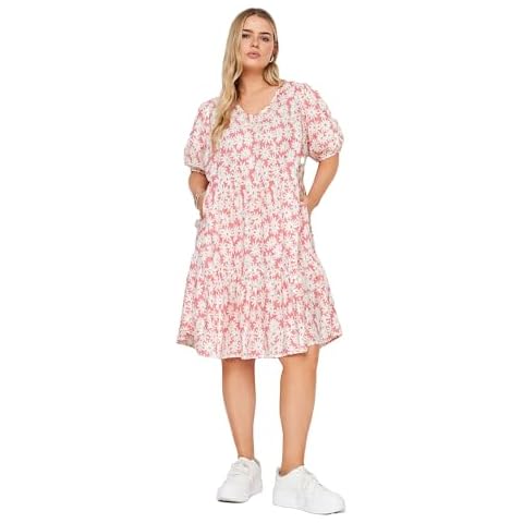 Yours Curve Floral Tiered Midi Dress Cover