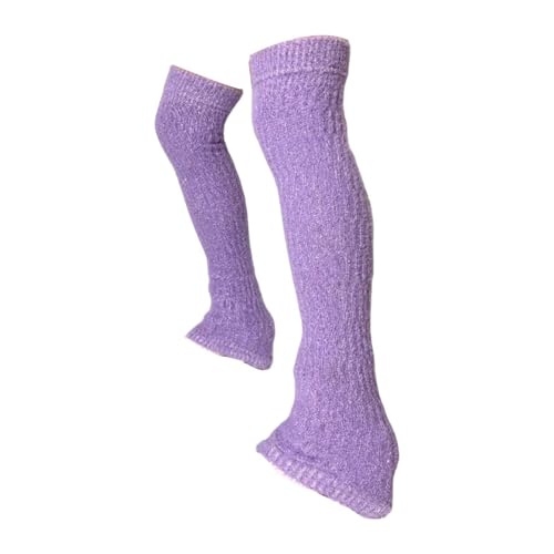 Manchons de jambe montants pour femmes - Guêtres et chaussettes de patinage tricotées
