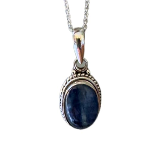 Pendentif en kyanite naturelle et argent 925, cadeau spirituel mixte unique
