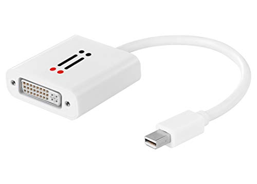 Aiino - Adaptateur et convertisseur Video de Mini DisplayPort vers DVI, Compatible avec Intel® Thunderbolt, connectez Un Moniteur DVI ou Apple Cinema Display à Un Ordinateur/MacBook avec DisplayPort