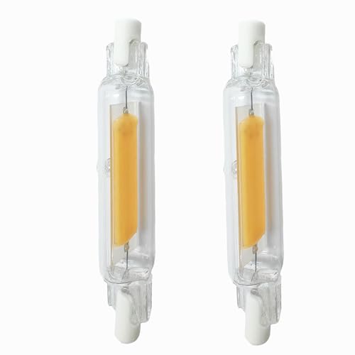 Aseoacc Ampoules R7S LED 78mm Dimmable Blanc Chaud 10W | 1000LM Équivalent Ampoule Halogène J78 100W, Pas de Scintillement Éclairage à Faisceau 360 ° IRC 80+ AC 220-240V(2700 K, lot de 2)