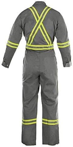 Just In Trend mens Fr Hi Vis Coverall Work Utility Coveralls