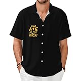 TEIJUIHX Who Ate All The Pussy Men's Short-Sleeved Shirt Mans T-Shirt Black
