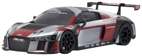 Kyosho Audi R8 LMS 2016 Mini-Z Body Gris/Rojo miniatura 1