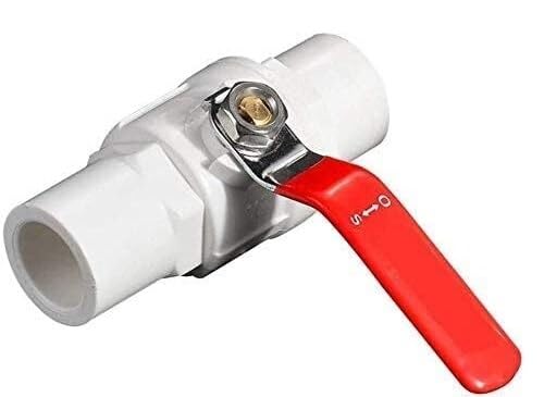 Robinet d'eau à filetage intérieur pour arrosage et piscine, vanne boule PVC 90mm 2 voies