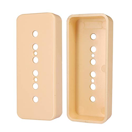 Almencla ギターピックアップカバー P90ピックアップ用 エレキギターアクセサリー 全2色, ゴールデン, 50mm