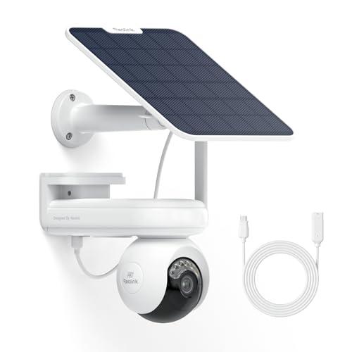 Cámara de vigilancia exterior solar 4K Reolink Altas PT Ultra con visión ColorX