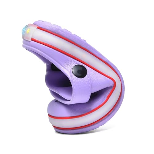 Image of XPKWS Toddler Kids Clogs Boys Girls LED Garden Shoes Light up Sandals Slip on Quick Dry Beach Slippers